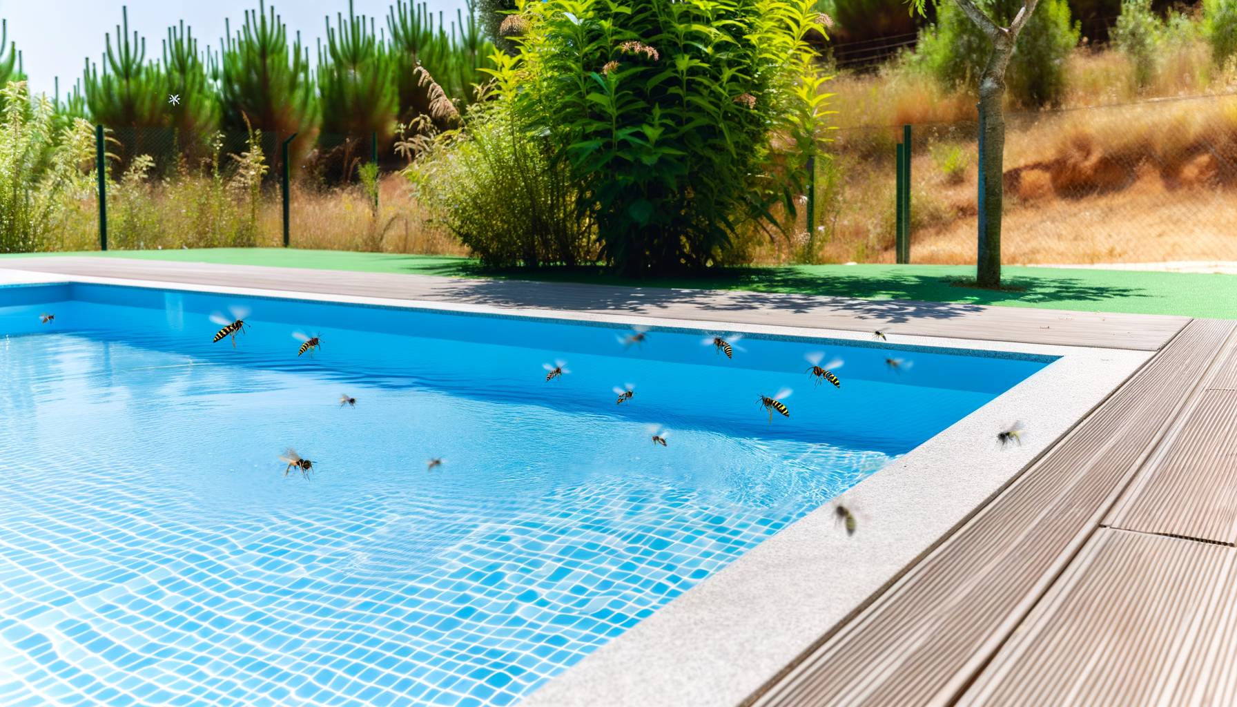 Cómo evitar avispas en la piscina