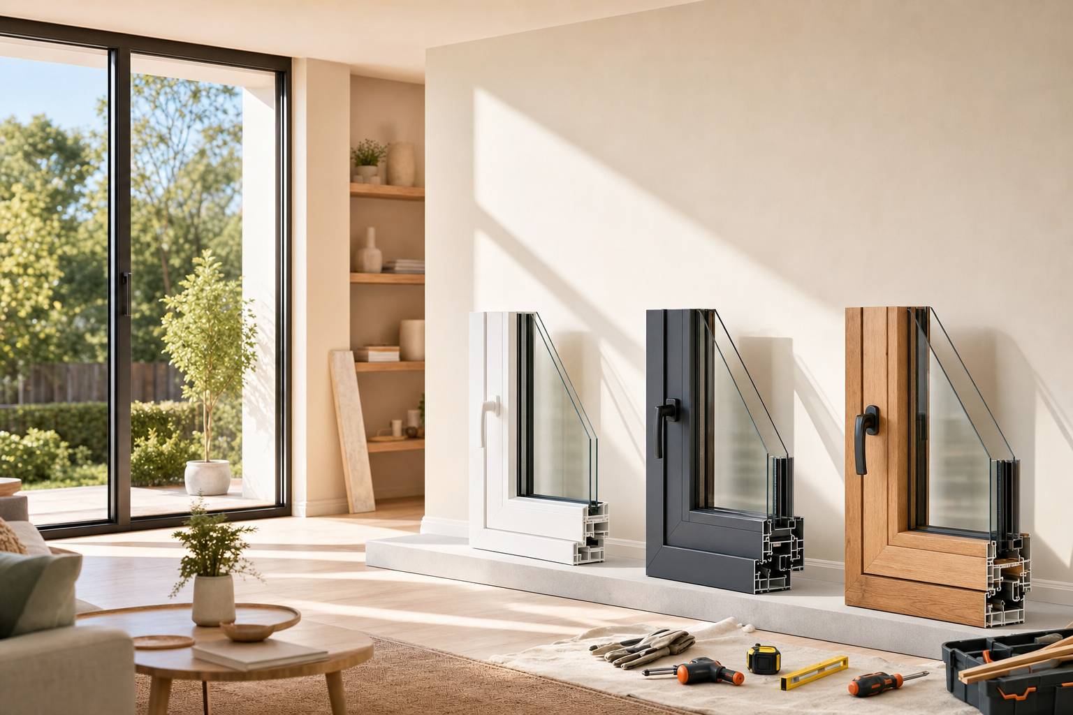 Ventanas de PVC, aluminio o madera: cuál elegir para una reforma en casa